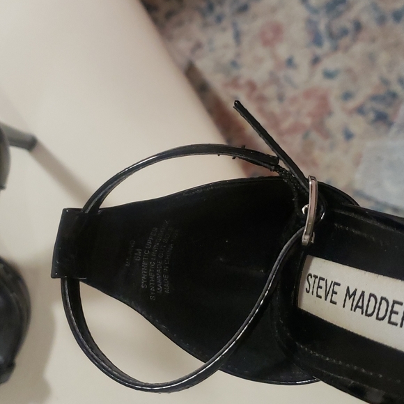 Steve Made Black Open Toe Heel strap - Picture 8 of 8